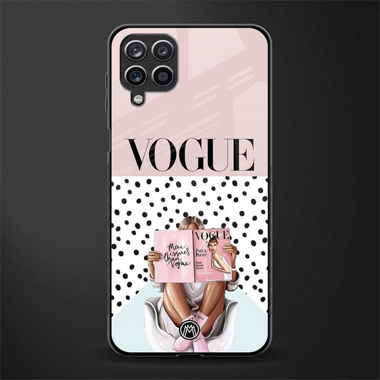vogue queen glass case for samsung galaxy m12 image