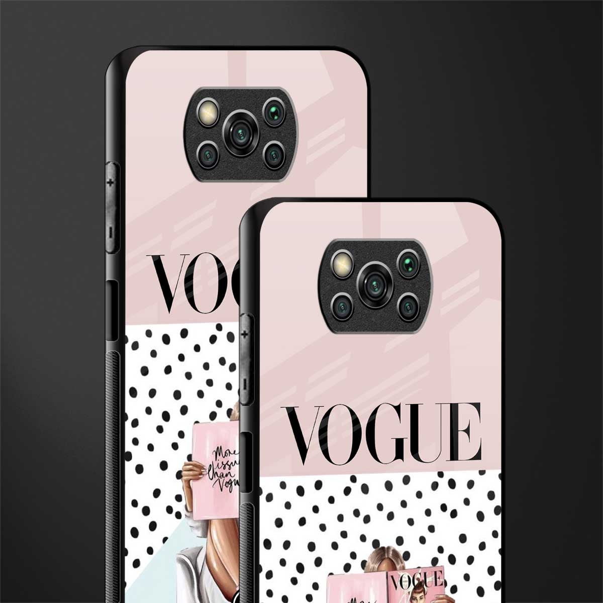 vogue queen glass case for poco x3 image-2