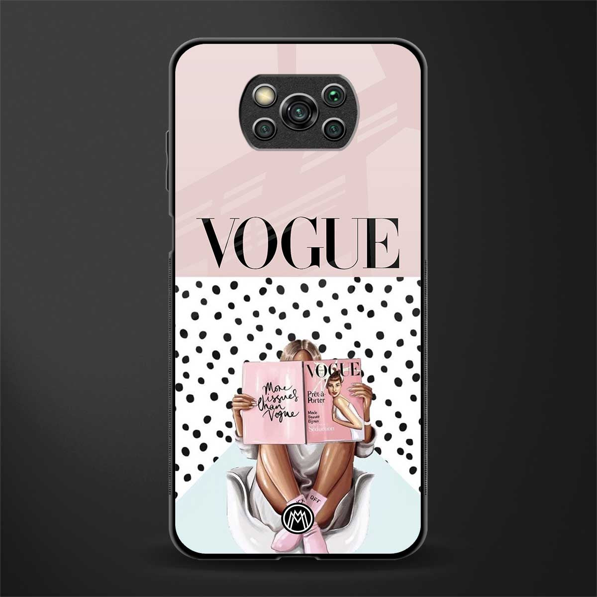 vogue queen glass case for poco x3 pro image