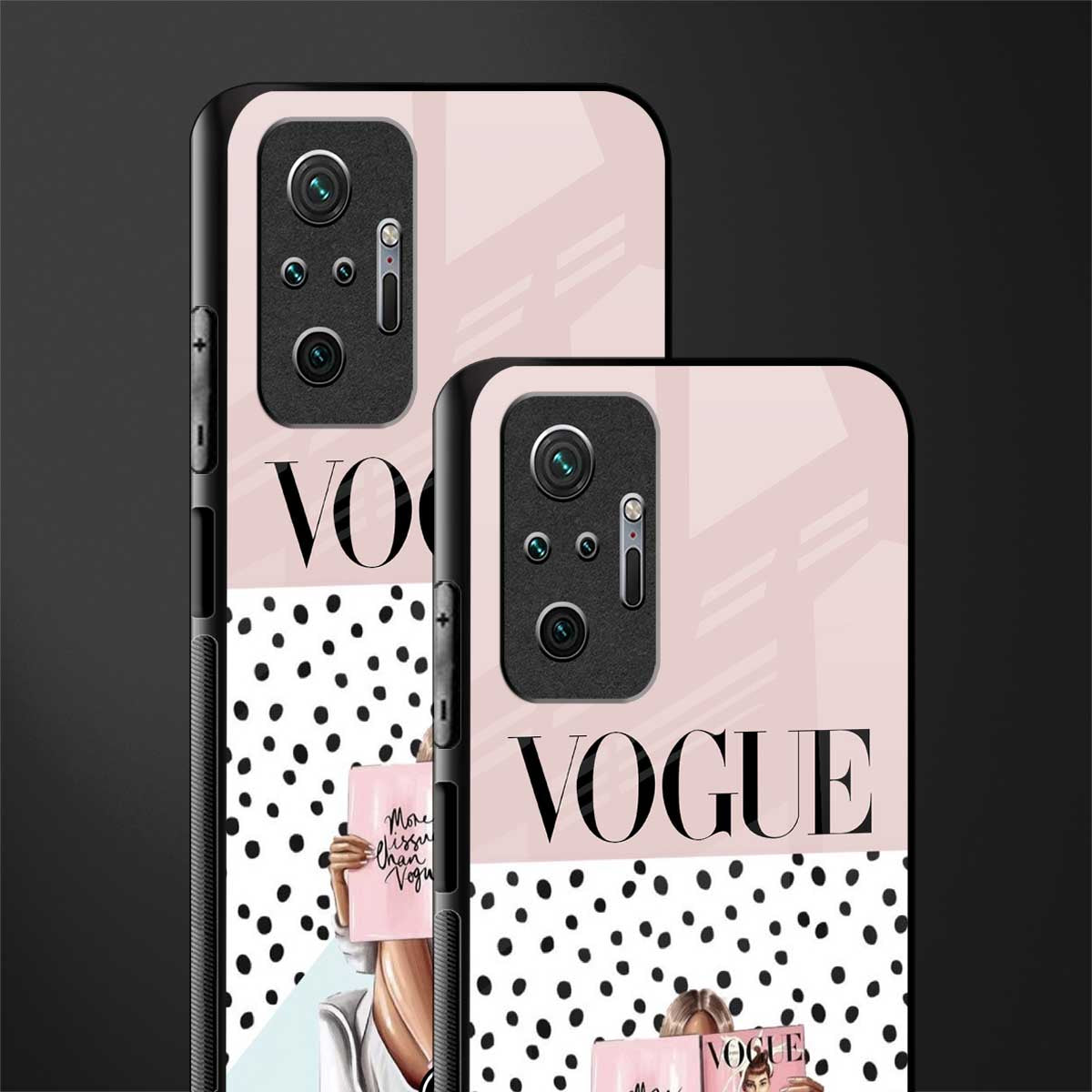 vogue queen glass case for redmi note 10 pro max image-2