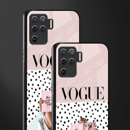 vogue queen glass case for oppo f19 pro image-2