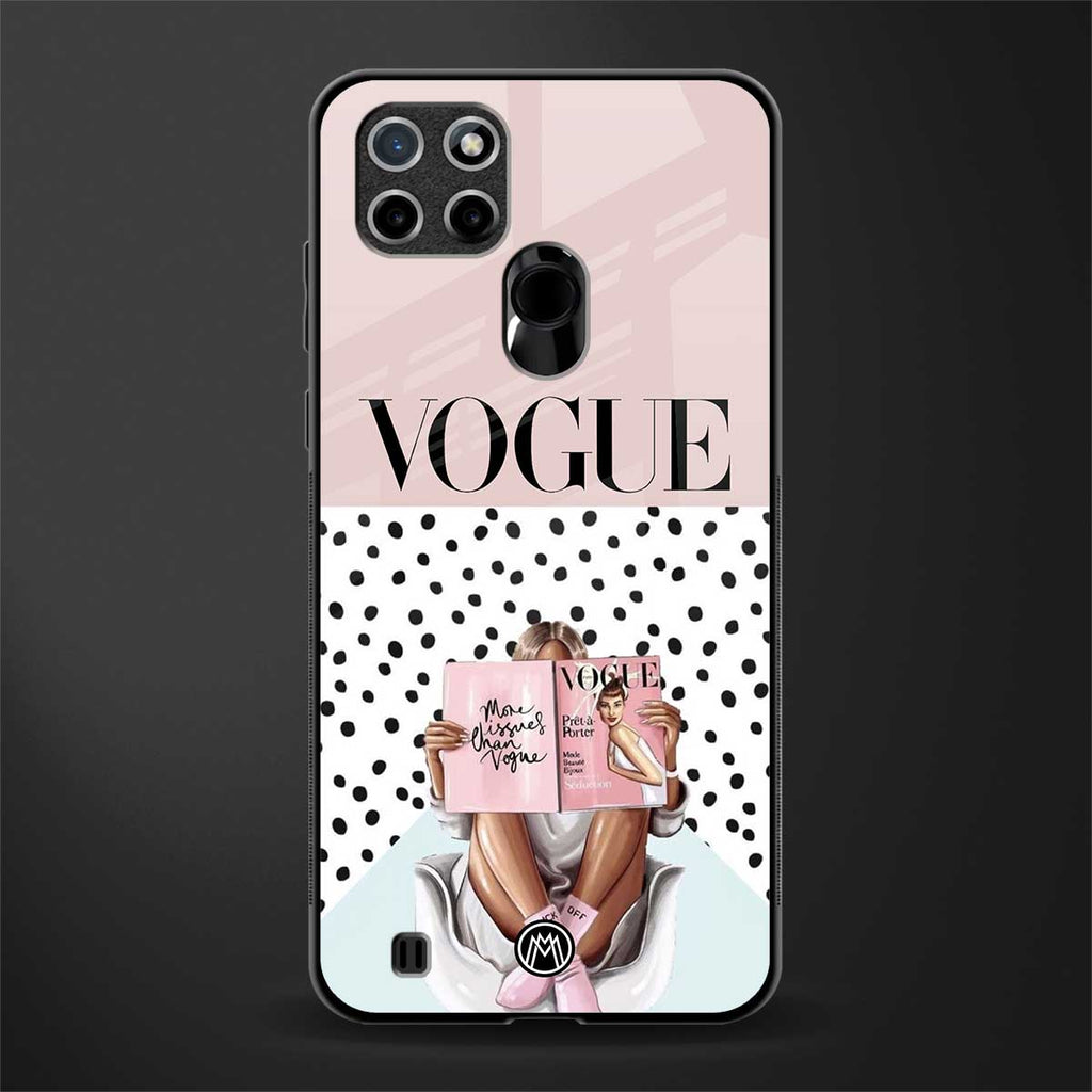 vogue queen glass case for realme c21 image