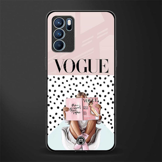 vogue queen glass case for oppo reno6 5g image