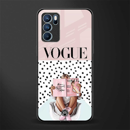 vogue queen glass case for oppo reno6 pro 5g image