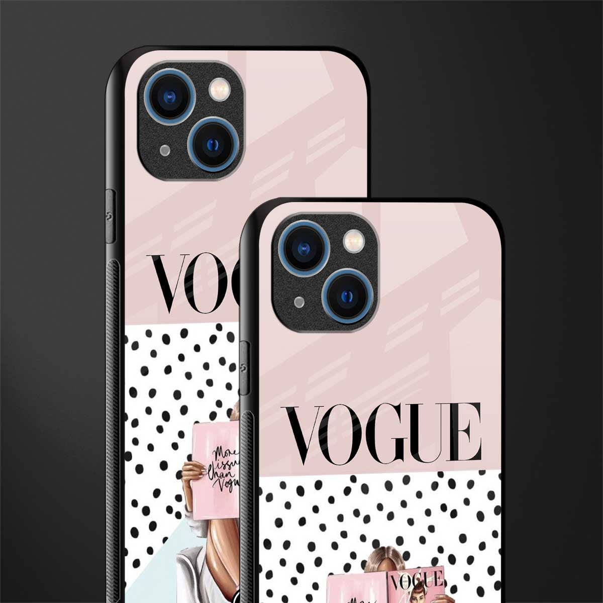 vogue queen glass case for iphone 14 image-2