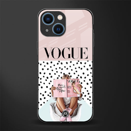 vogue queen glass case for iphone 13 mini image