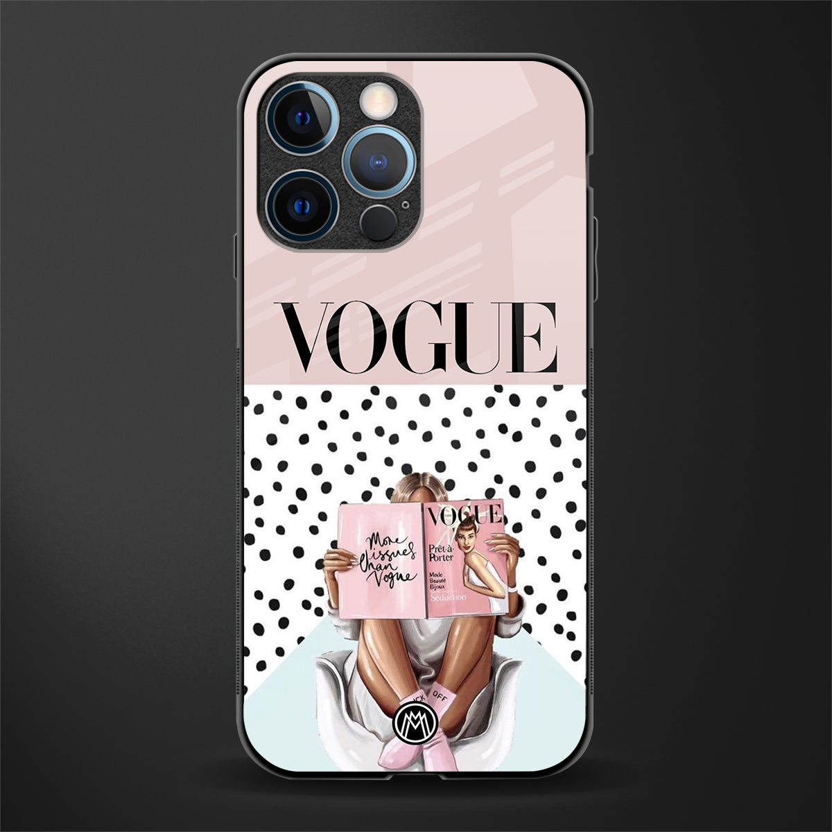 vogue queen glass case for iphone 12 pro image