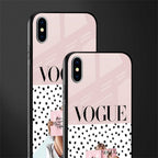 vogue queen glass case for iphone xs max image-2