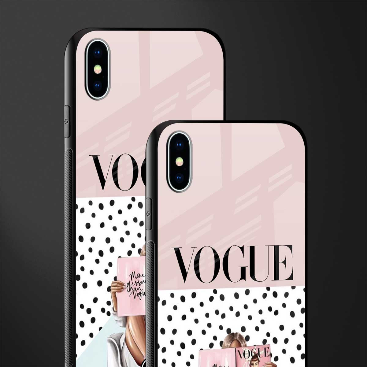 vogue queen glass case for iphone xs max image-2