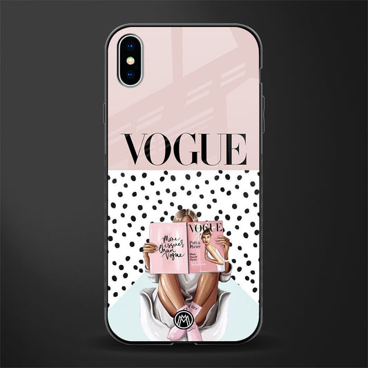 vogue queen glass case for iphone xs max image