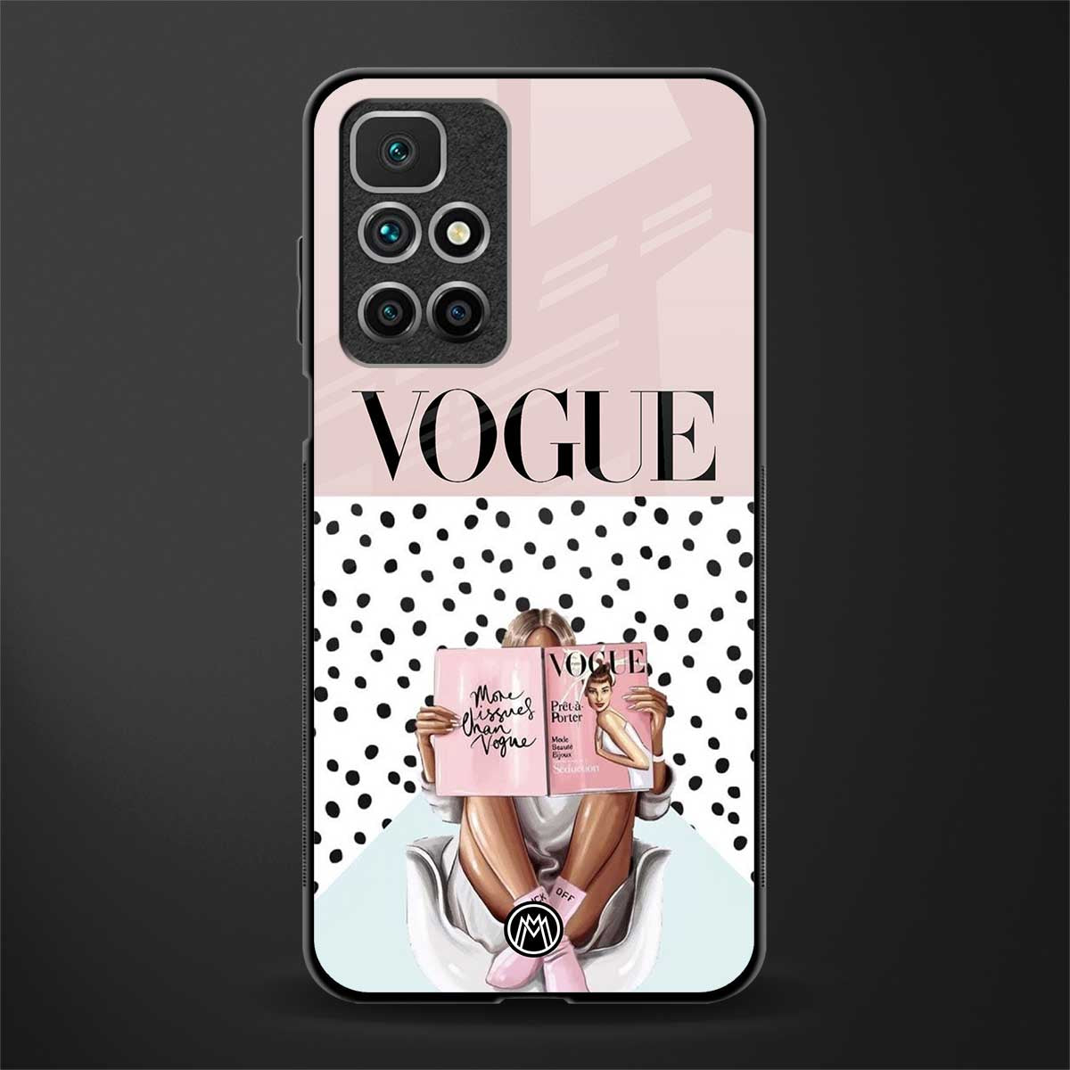 vogue queen glass case for redmi 10 prime image