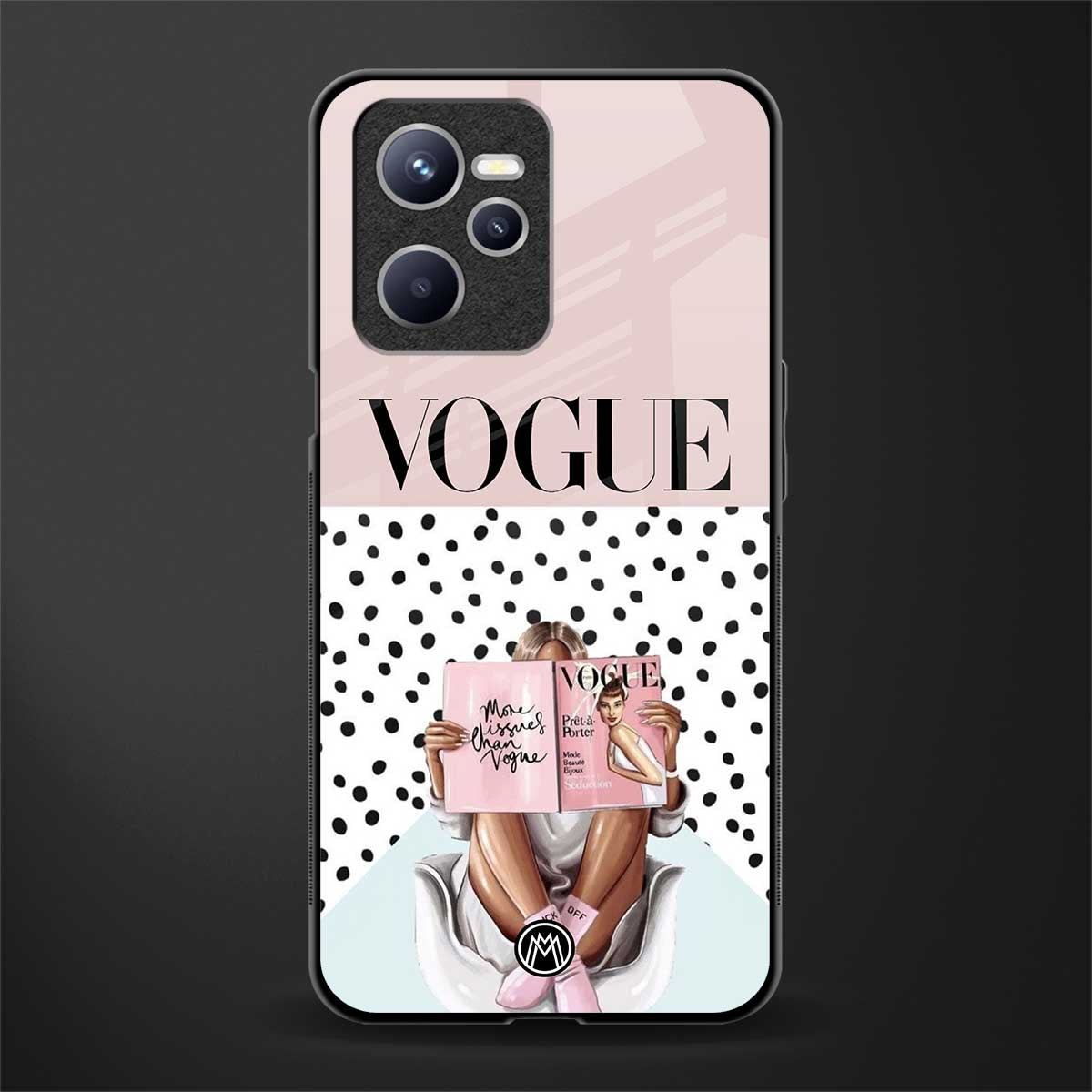 vogue queen glass case for realme c35 image