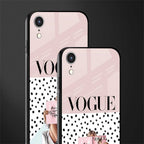 vogue queen glass case for iphone xr image-2
