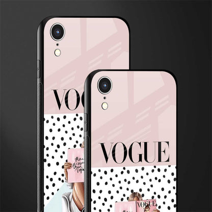 vogue queen glass case for iphone xr image-2