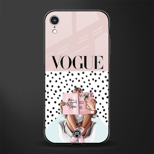 vogue queen glass case for iphone xr image
