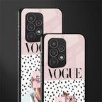 vogue queen back phone cover | glass case for samsung galaxy a23