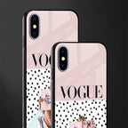 vogue queen glass case for iphone xs image-2