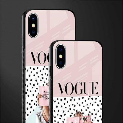 vogue queen glass case for iphone xs image-2