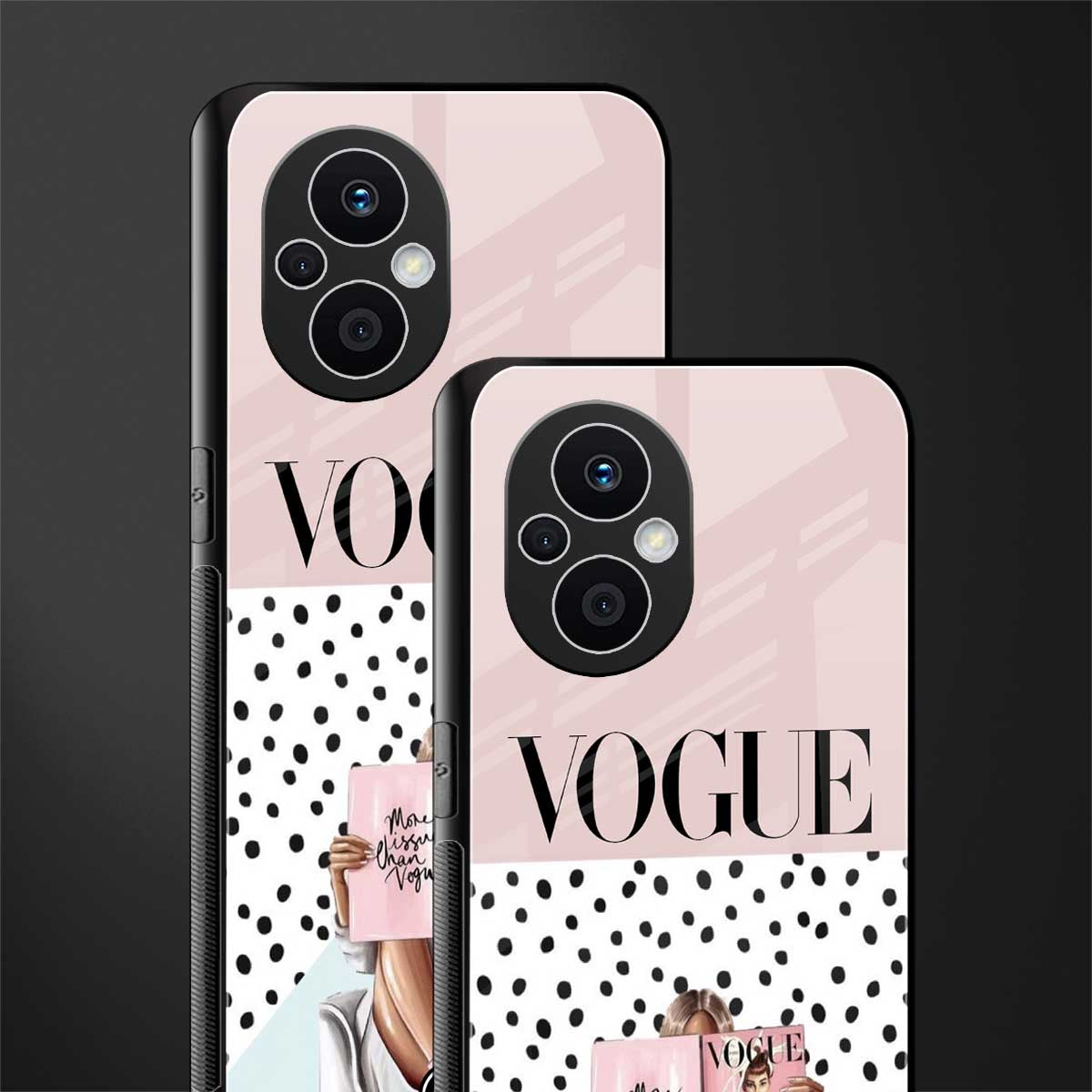 vogue queen back phone cover | glass case for oppo f21 pro 5g