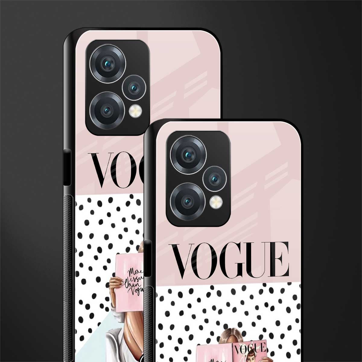 vogue queen back phone cover | glass case for oneplus nord ce 2 lite 5g