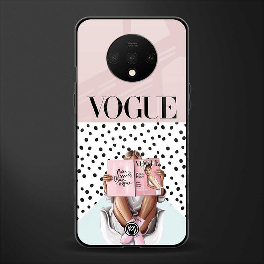 vogue queen glass case for oneplus 7t image