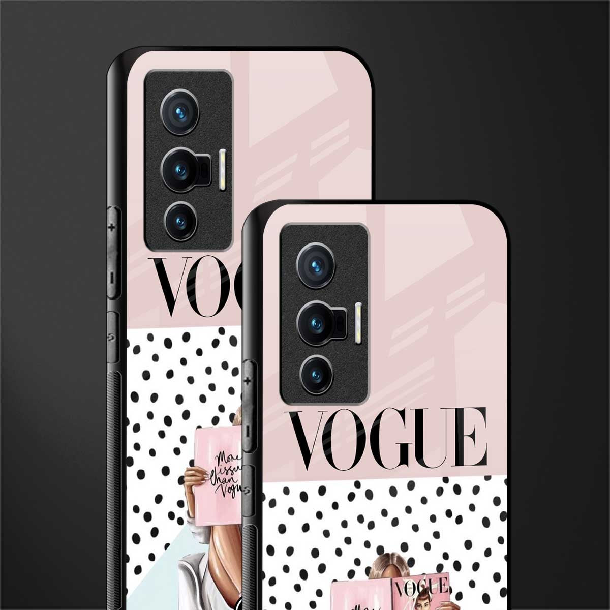 vogue queen glass case for vivo x70 image-2