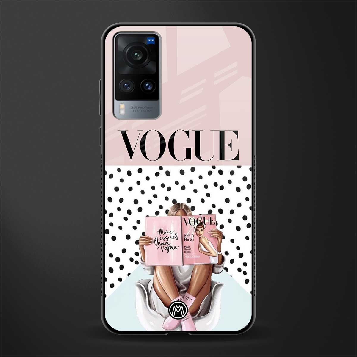 vogue queen glass case for vivo x60 image