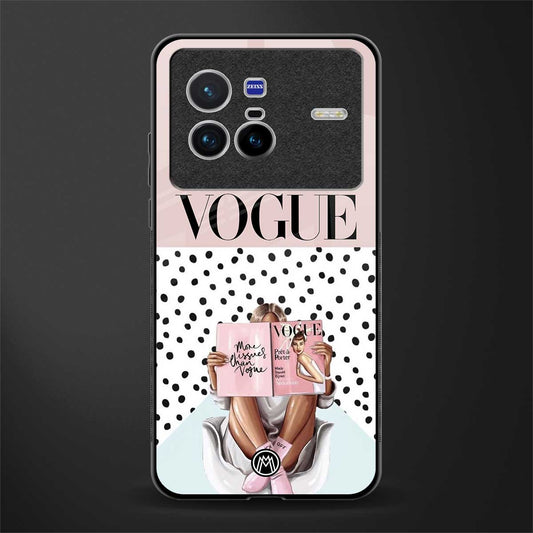 vogue queen glass case for vivo x80 image