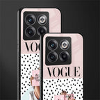 vogue queen back phone cover | glass case for oneplus 10t