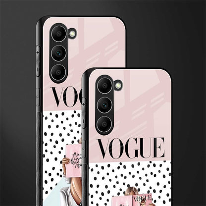 Vogue-Queen-Glass-Case for phone case | glass case for samsung galaxy s23 plus