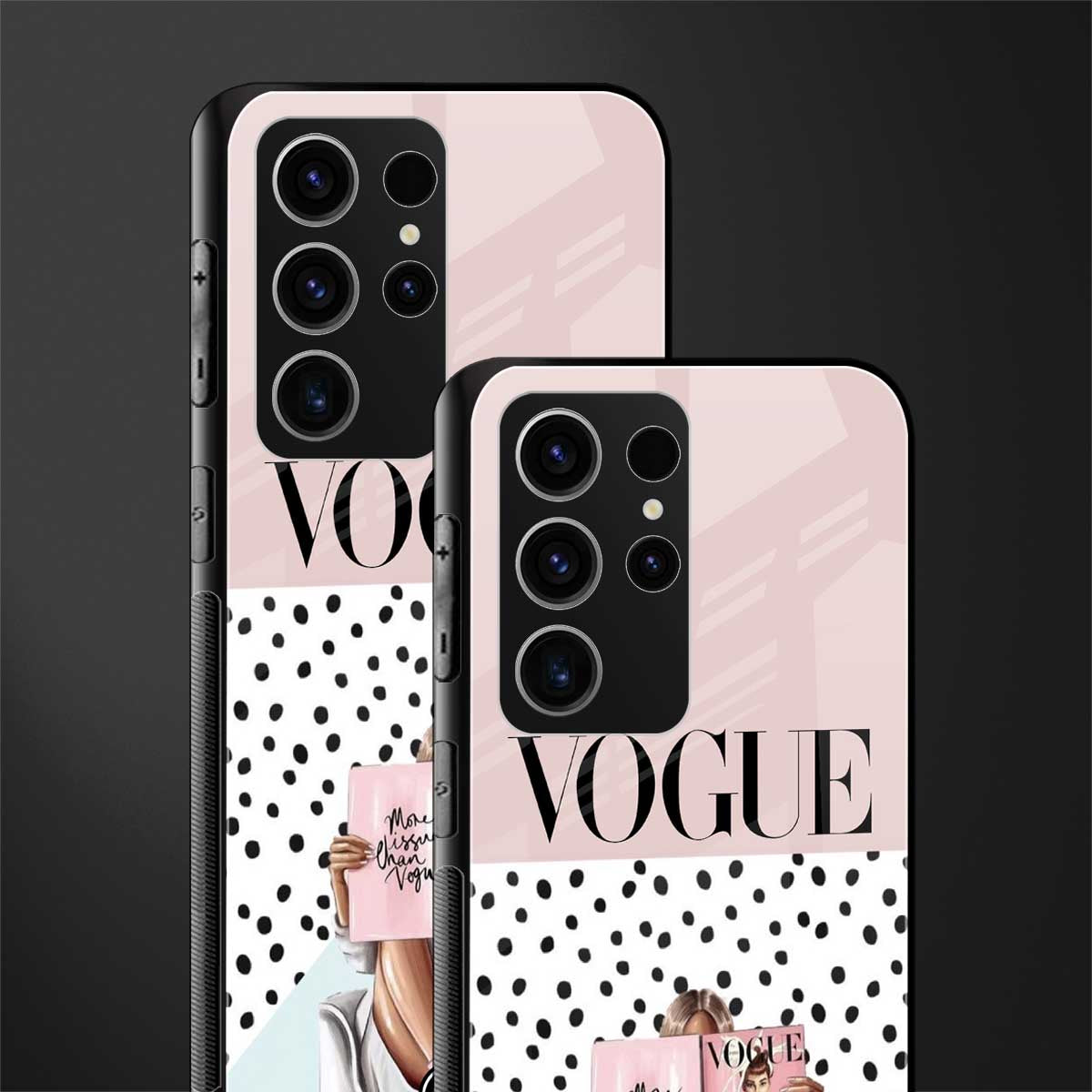 Vogue-Queen-Glass-Case for phone case | glass case for samsung galaxy s23 ultra