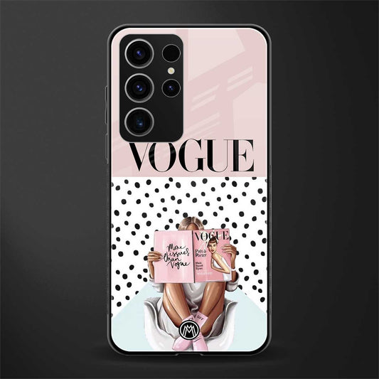 Vogue-Queen-Glass-Case for phone case | glass case for samsung galaxy s23 ultra