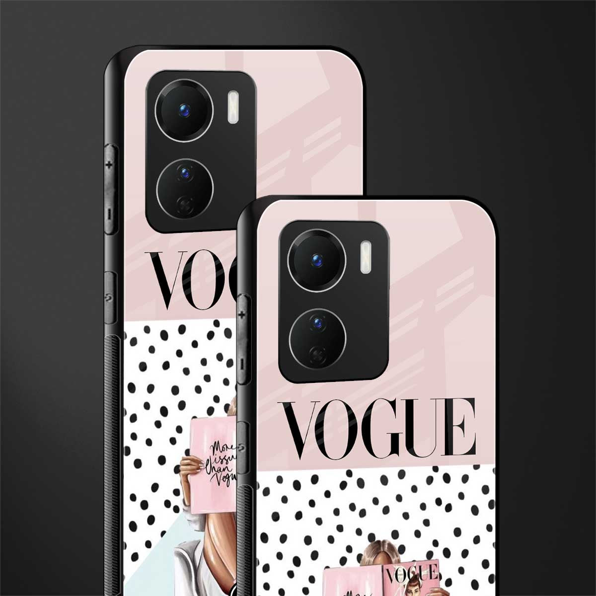 vogue queen back phone cover | glass case for vivo y16