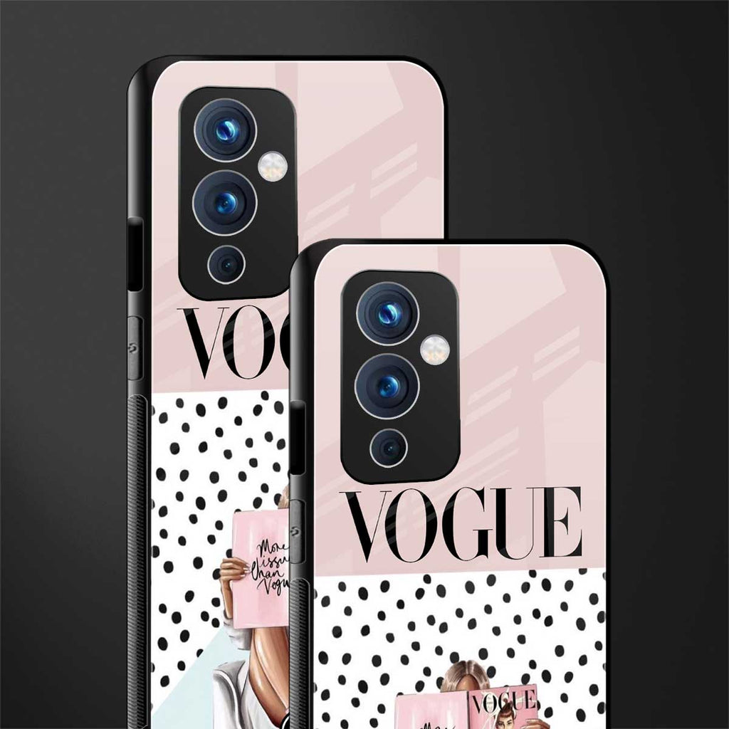 vogue queen back phone cover | glass case for oneplus 9