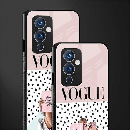 vogue queen back phone cover | glass case for oneplus 9