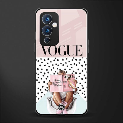 vogue queen back phone cover | glass case for oneplus 9