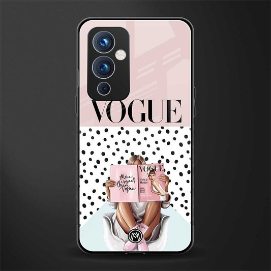 vogue queen back phone cover | glass case for oneplus 9