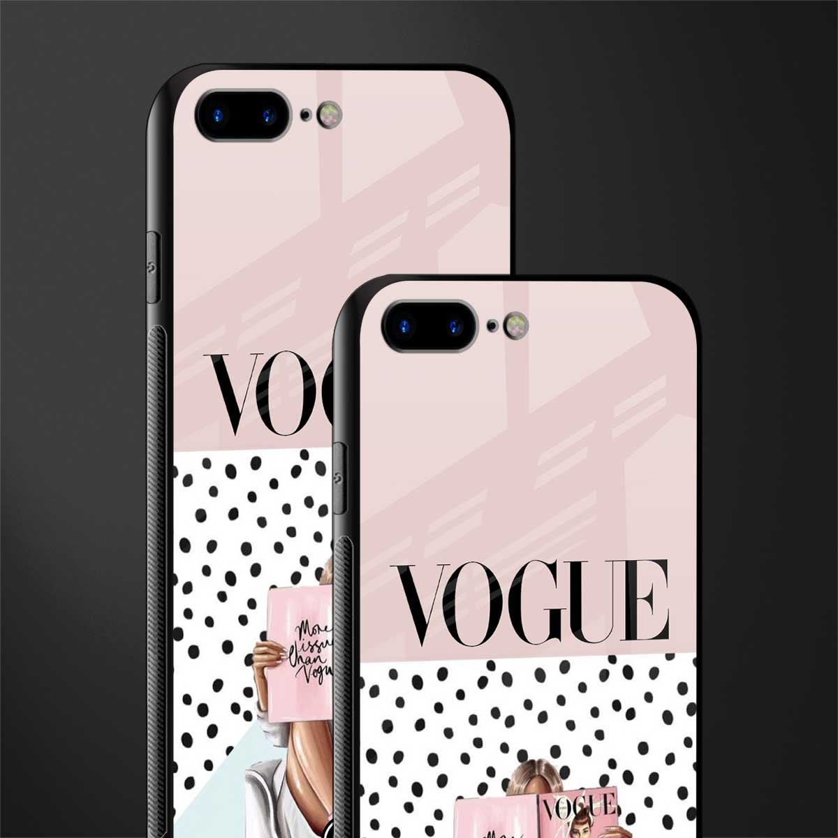 vogue queen glass case for iphone 8 plus image-2