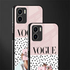 vogue queen back phone cover | glass case for vivo y72