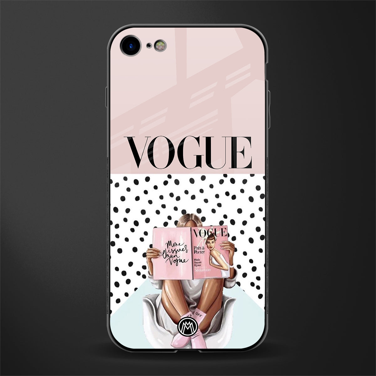 vogue queen glass case for iphone 7 image