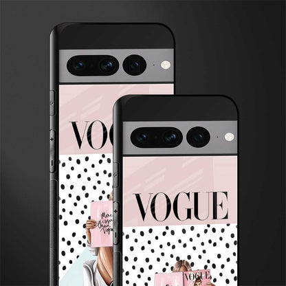 vogue queen back phone cover | glass case for google pixel 7 pro