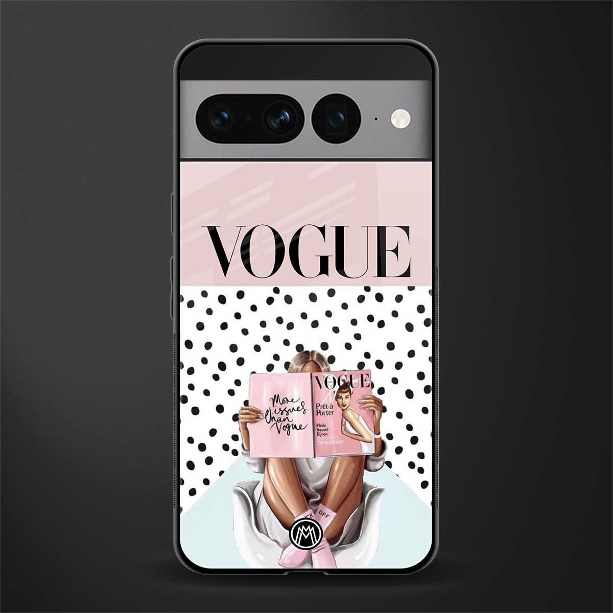 vogue queen back phone cover | glass case for google pixel 7 pro