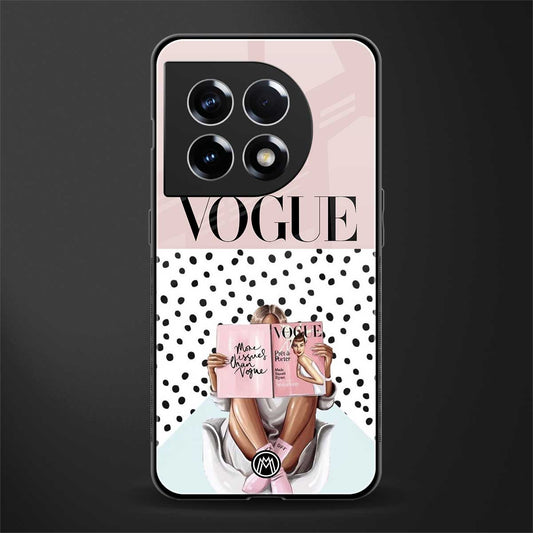 vogue queen back phone cover | glass case for oneplus 11