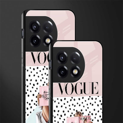 vogue queen back phone cover | glass case for oneplus 11r