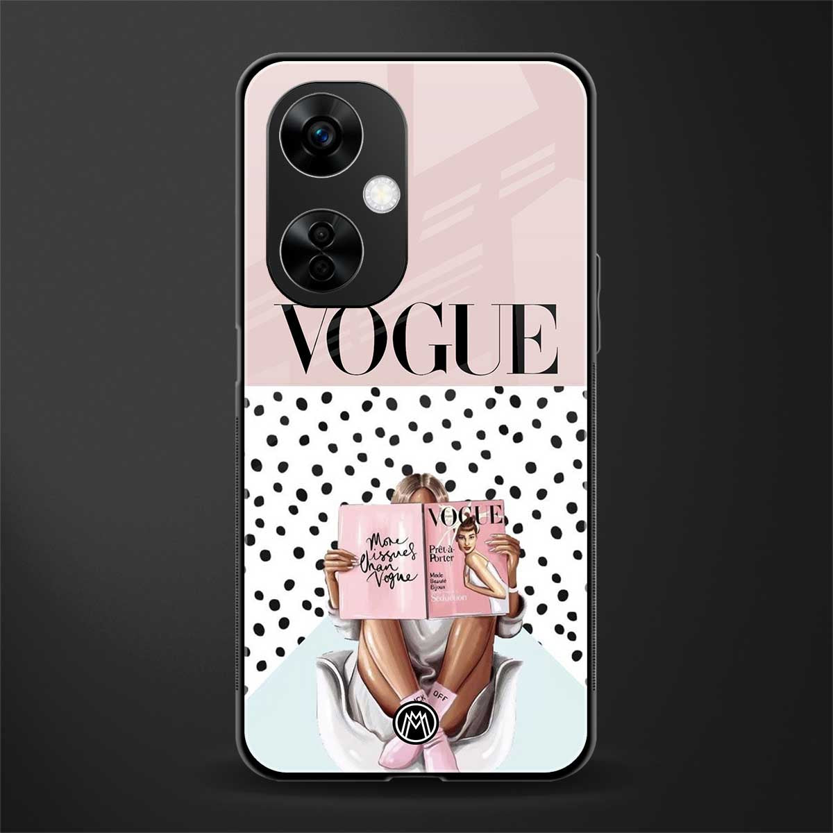 vogue queen back phone cover | glass case for oneplus nord ce 3 lite