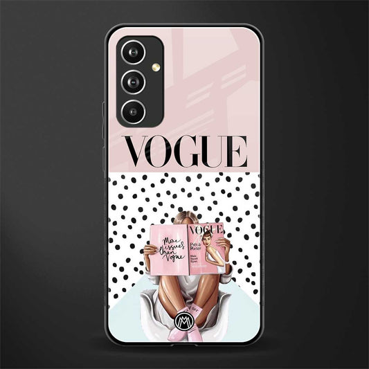 vogue queen back phone cover | glass case for samsung galaxy a54 5g