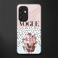 vogue queen back phone cover | glass case for samsung galaxy a14 5g