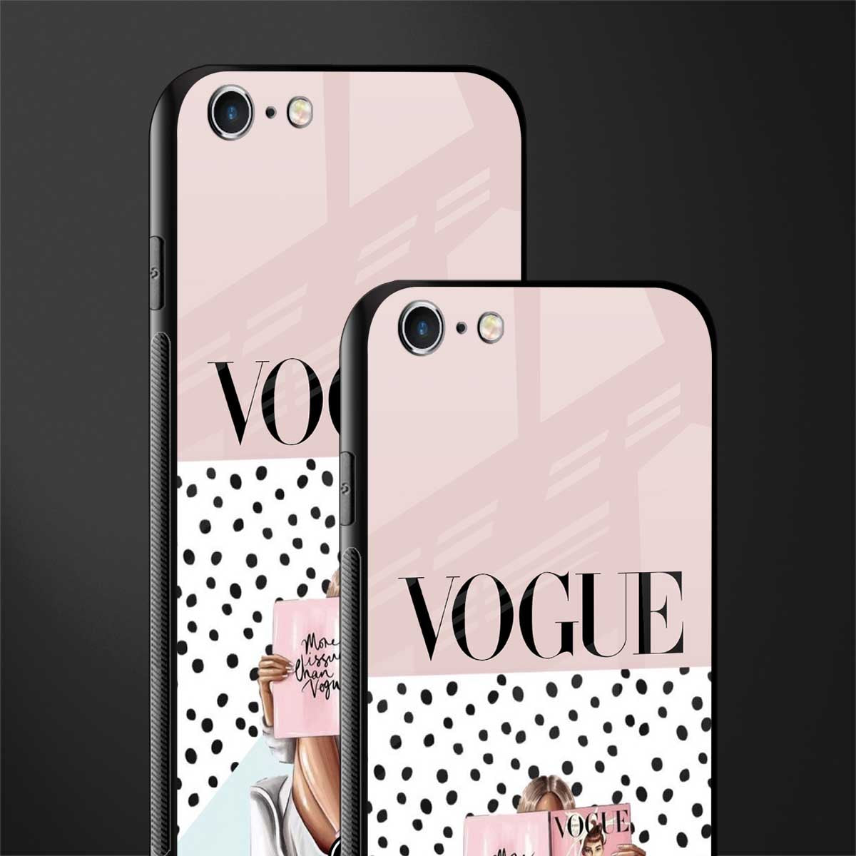 vogue queen glass case for iphone 6 plus image-2