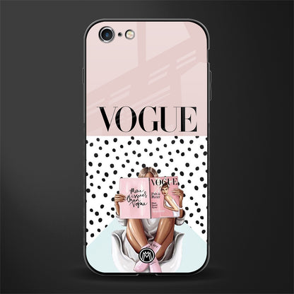 vogue queen glass case for iphone 6 plus image