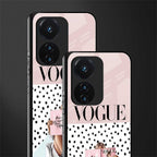 vogue queen back phone cover | glass case for vivo t1 44w 4g